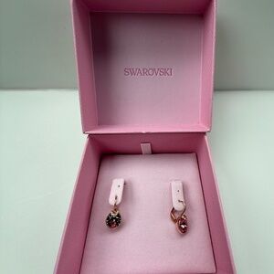 Swarovski Bella V Drop Crystal Rose Gold Earrings | 5299318